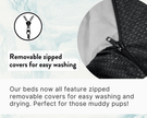 THE LINCOLN | LUXURY TWEED FLAT PILLOW DOG BED