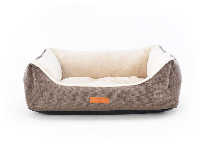 THE LINCOLN | LUXURY TWEED BOLSTER DOG BED