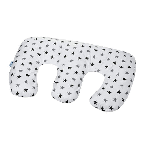 Twin Pregnancy Nursing Pillow - Silver Stars