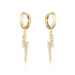 Lightning Hoop Earrings