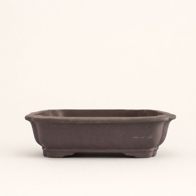 Unglazed Bonsai Pot Rectangle | 26cm x 20cm x 6cm | YB1127