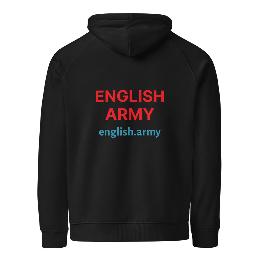 ENGLISH ARMY - Unisex Eco Raglan Hoodie