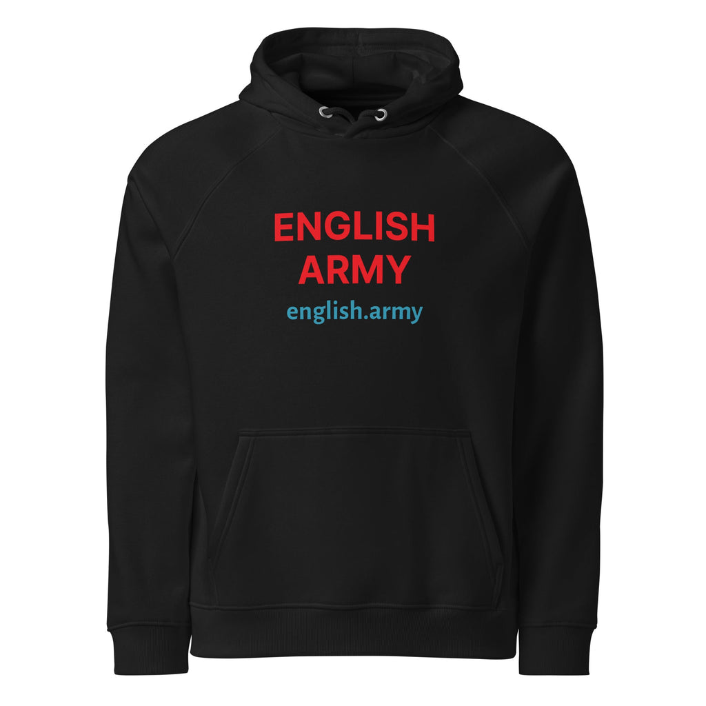 ENGLISH ARMY - Unisex Eco Raglan Hoodie