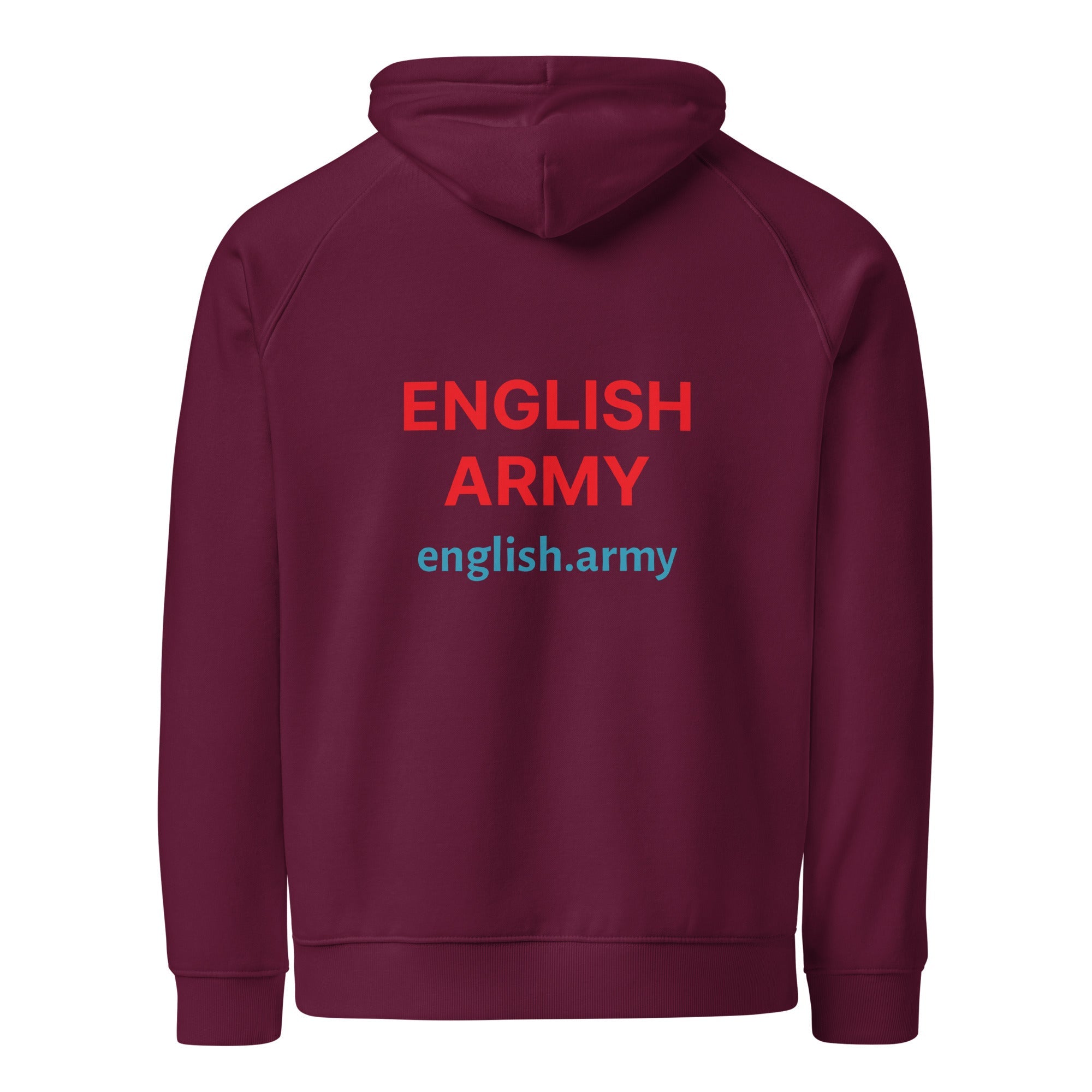 ENGLISH ARMY - Unisex Eco Raglan Hoodie