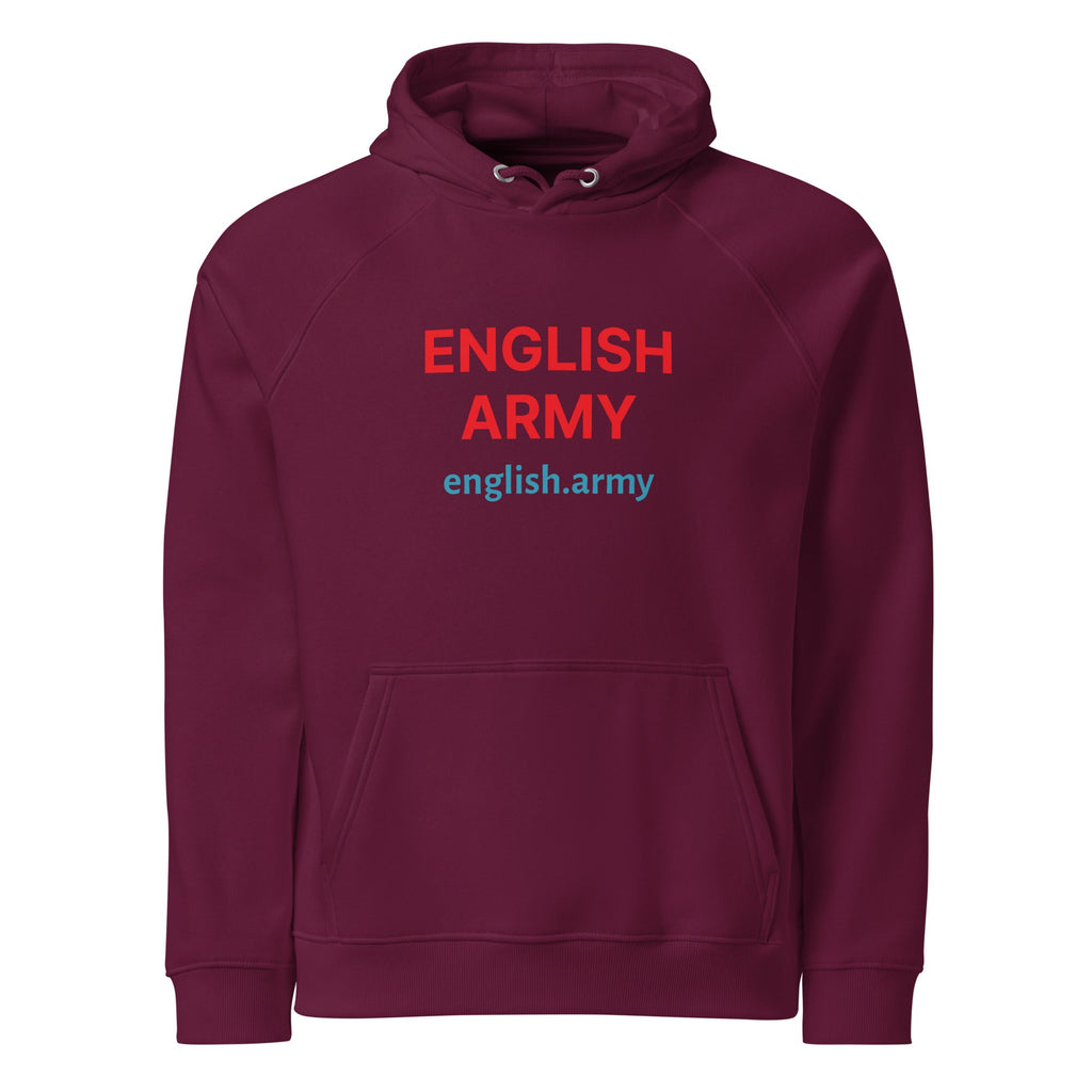 ENGLISH ARMY - Unisex Eco Raglan Hoodie