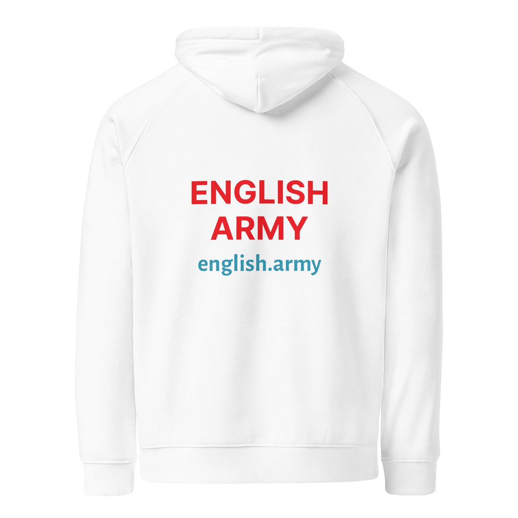 ENGLISH ARMY - Unisex Eco Raglan Hoodie