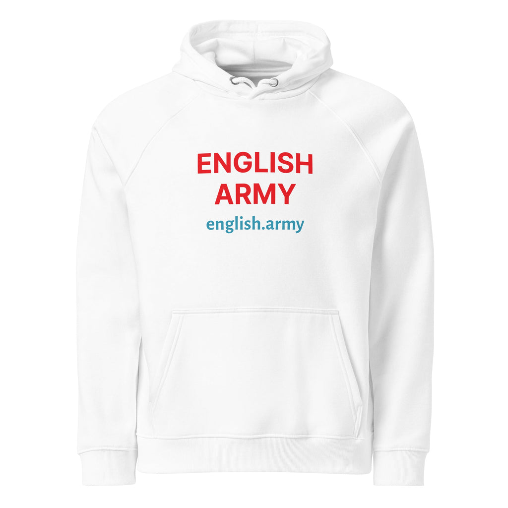ENGLISH ARMY - Unisex Eco Raglan Hoodie