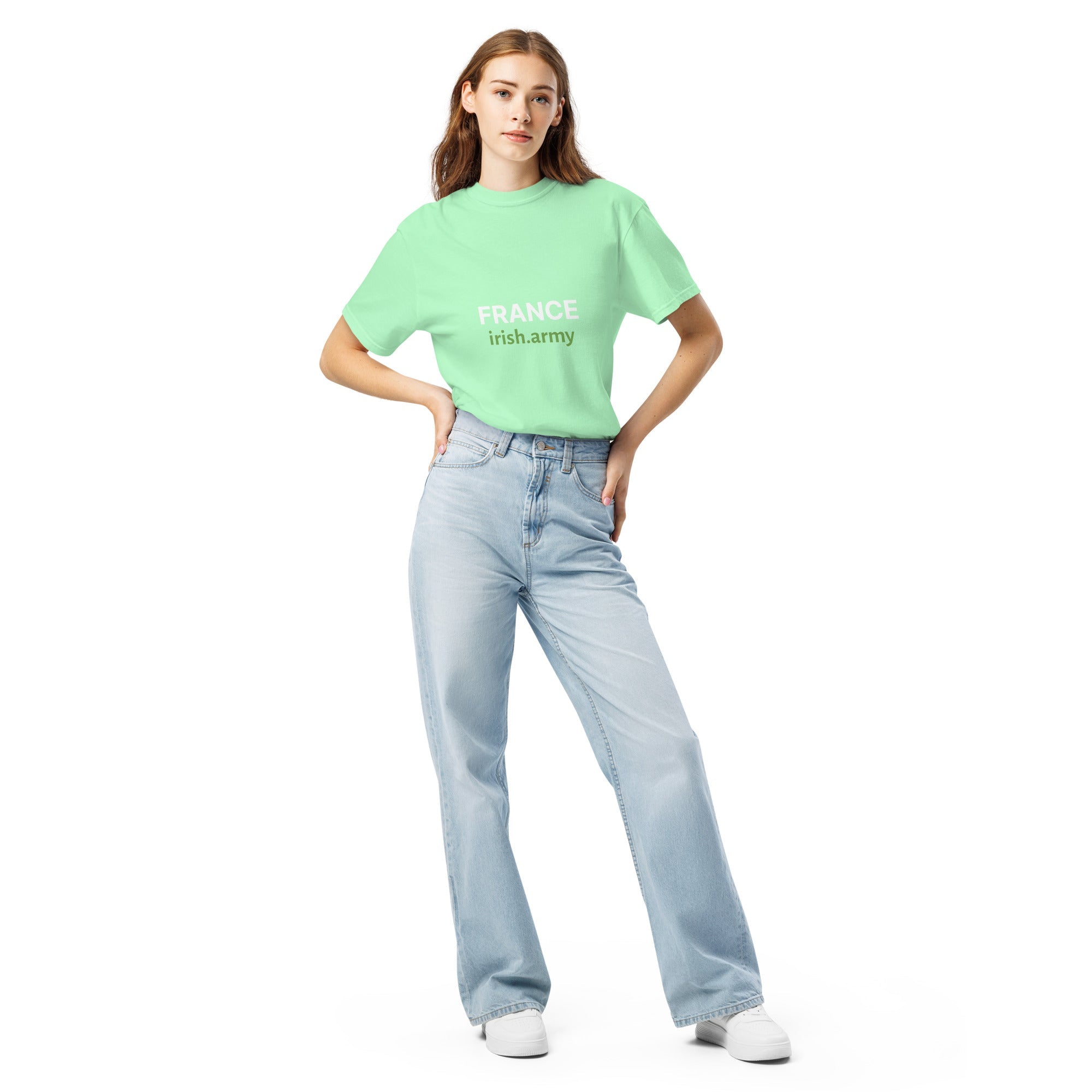 France - Unisex Garment-dyed Heavyweight T-shirt