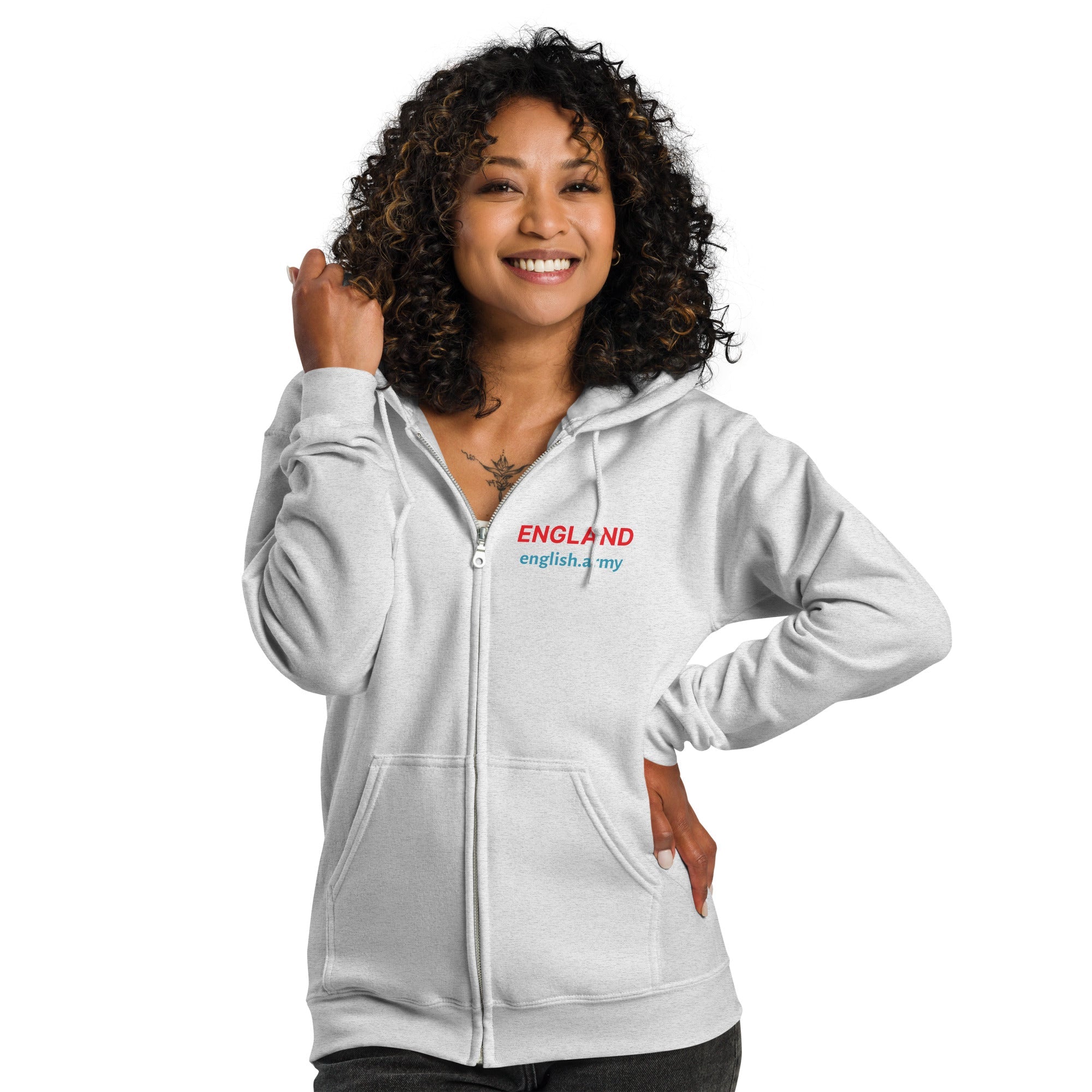 ENGLAND - Unisex Heavy Blend Zip Hoodie