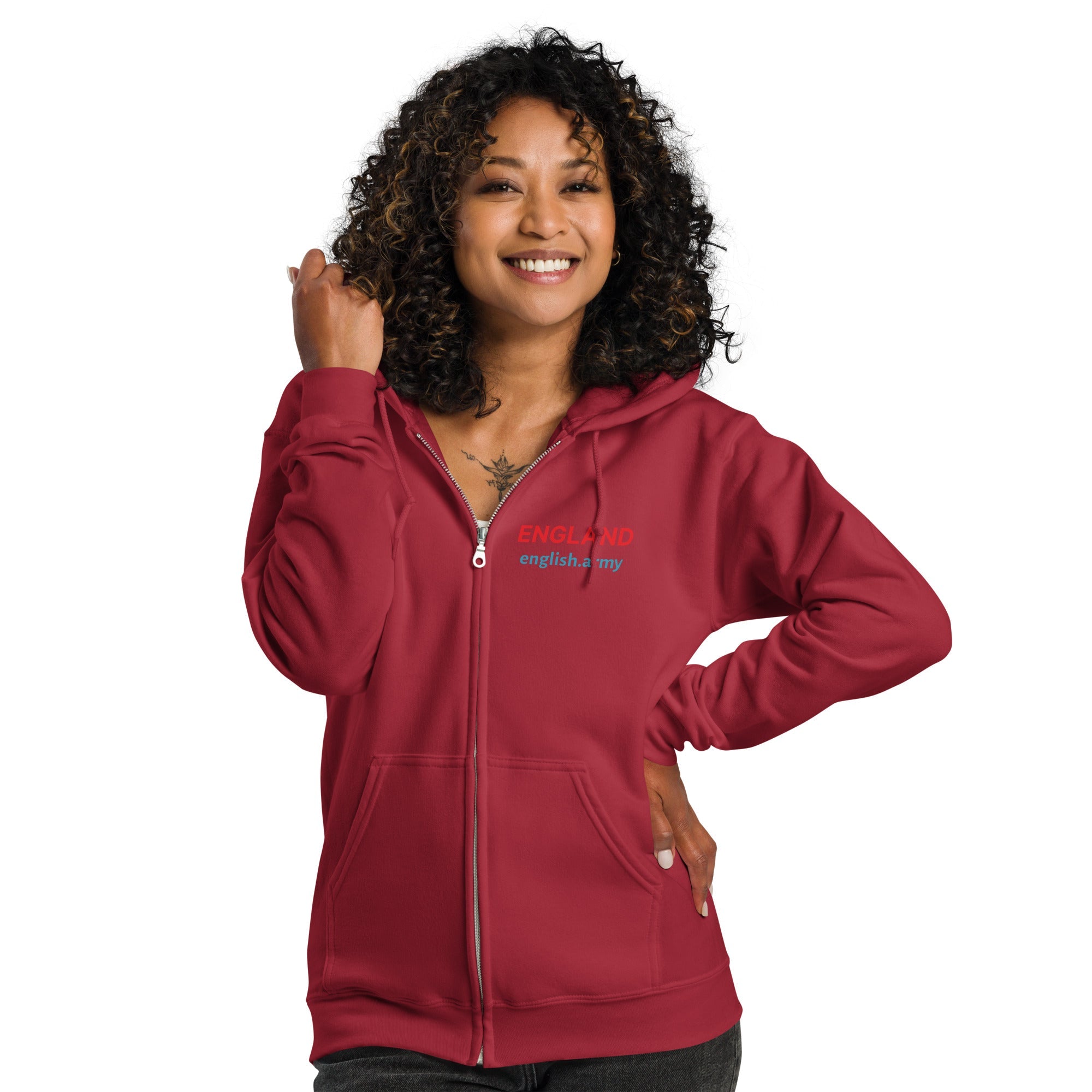 ENGLAND - Unisex Heavy Blend Zip Hoodie