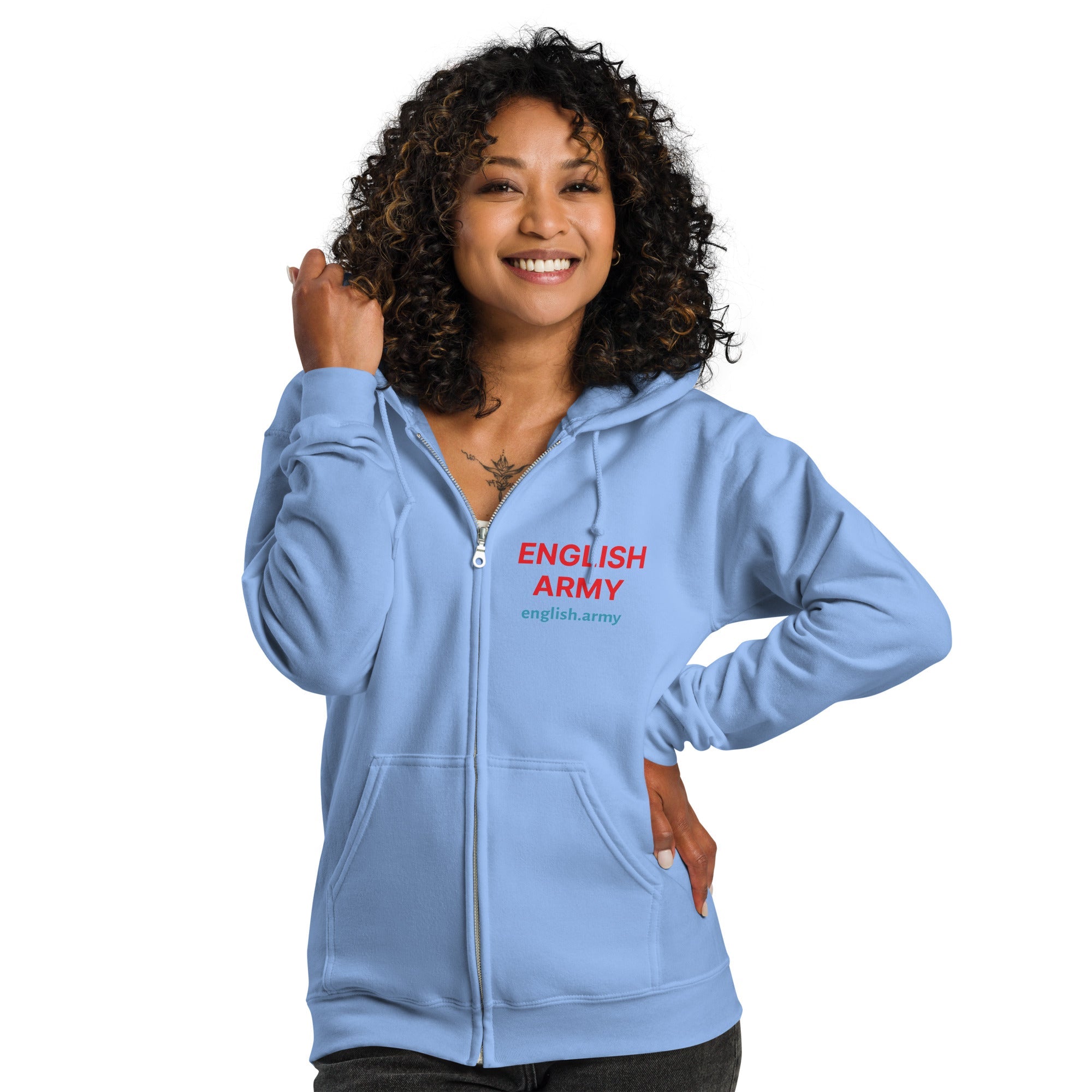 ENGLISH ARMY - Unisex Heavy Blend Zip Hoodie