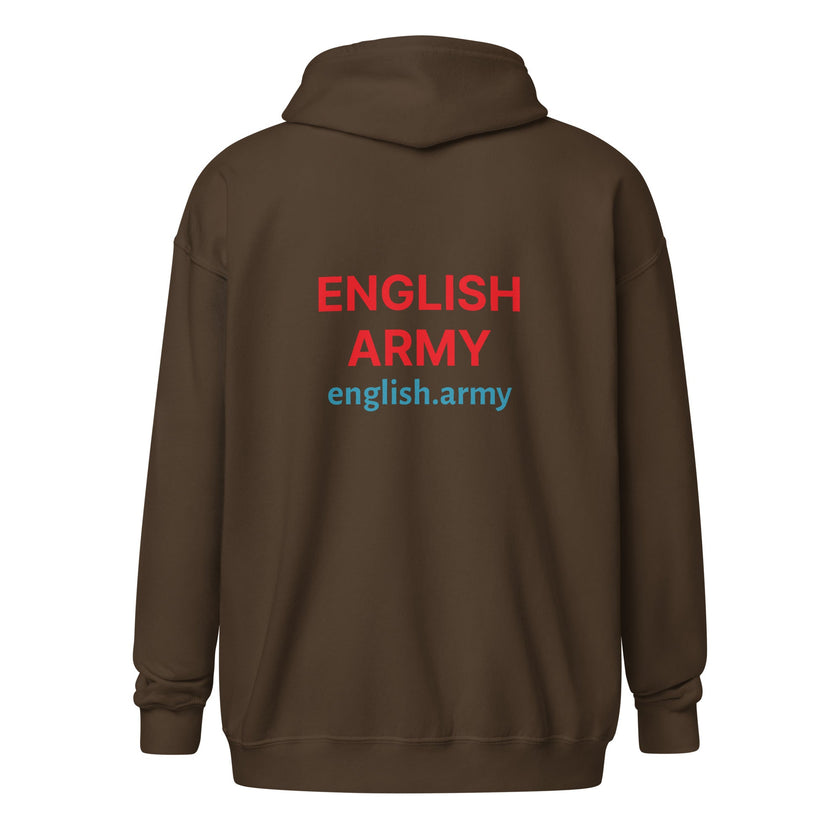 ENGLISH ARMY - Unisex Heavy Blend Zip Hoodie