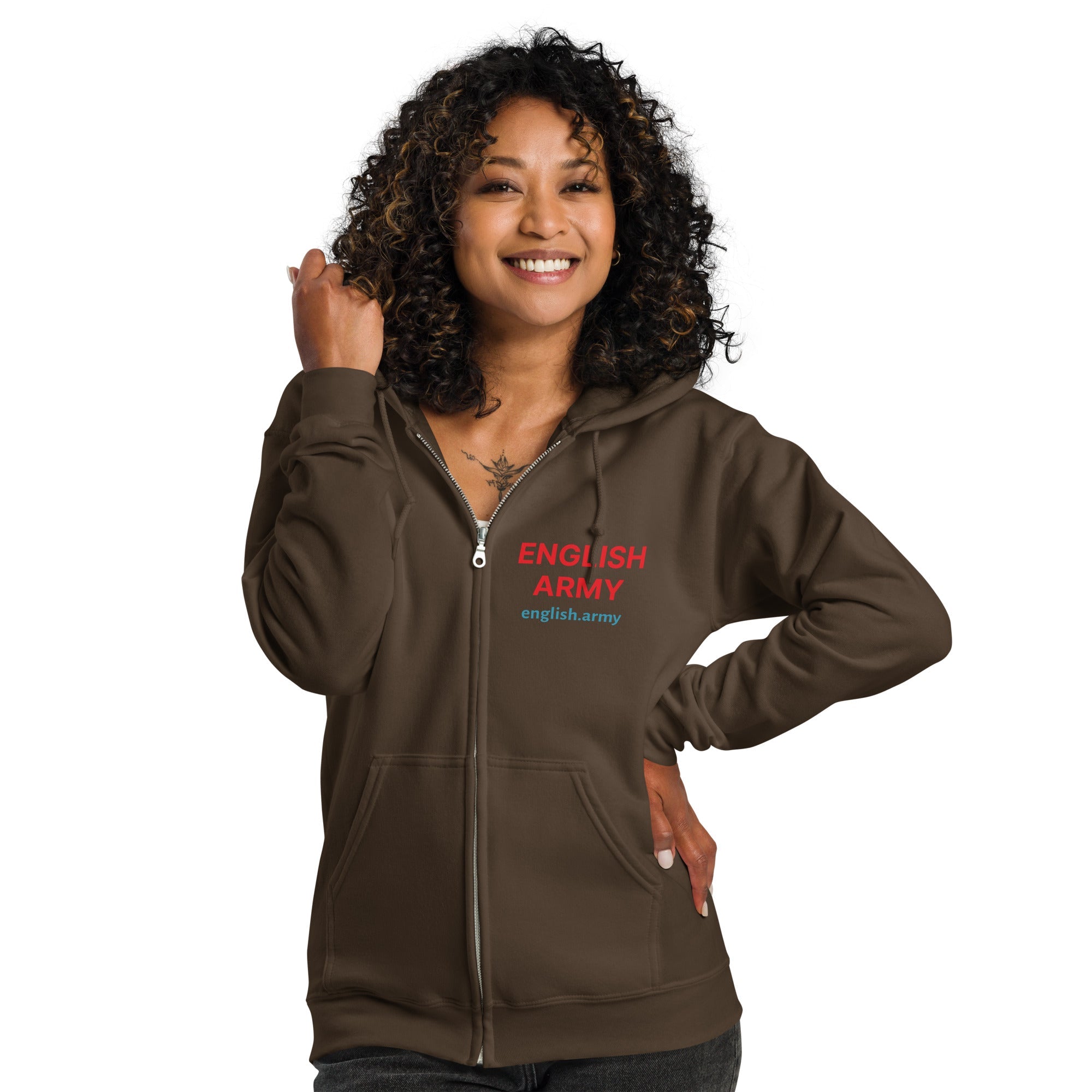 ENGLISH ARMY - Unisex Heavy Blend Zip Hoodie