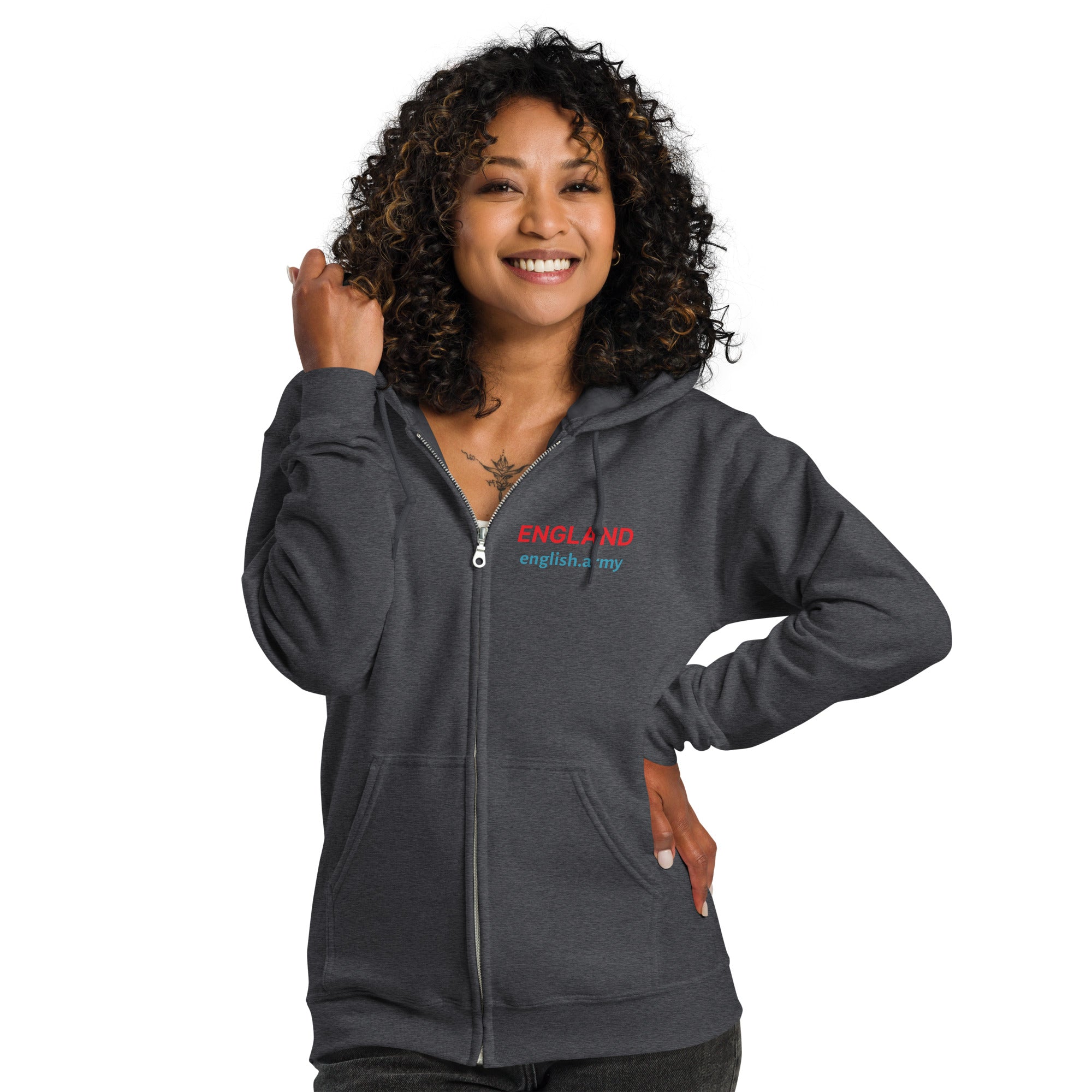 ENGLAND - Unisex Heavy Blend Zip Hoodie