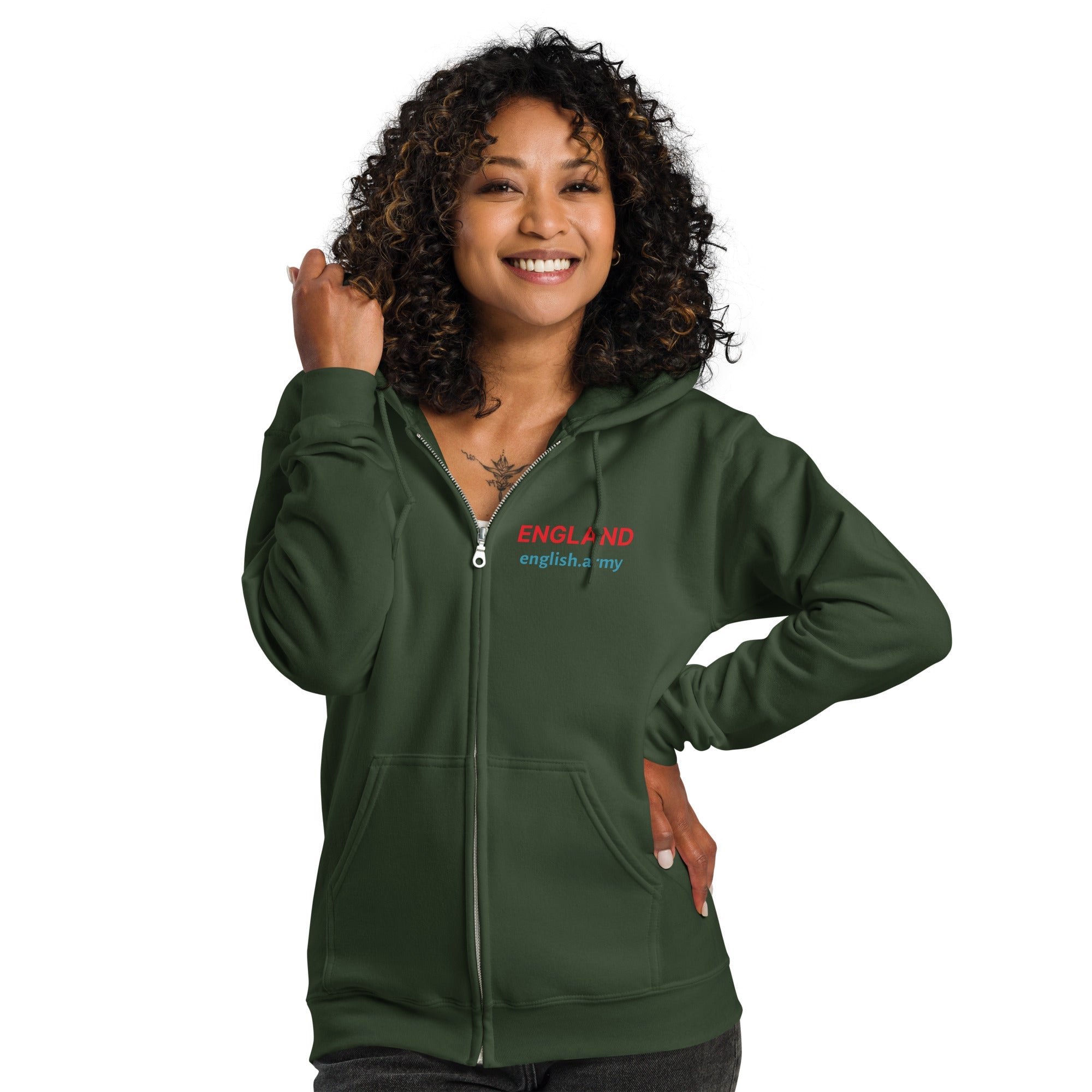 ENGLAND - Unisex Heavy Blend Zip Hoodie