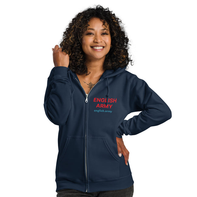 ENGLISH ARMY - Unisex Heavy Blend Zip Hoodie