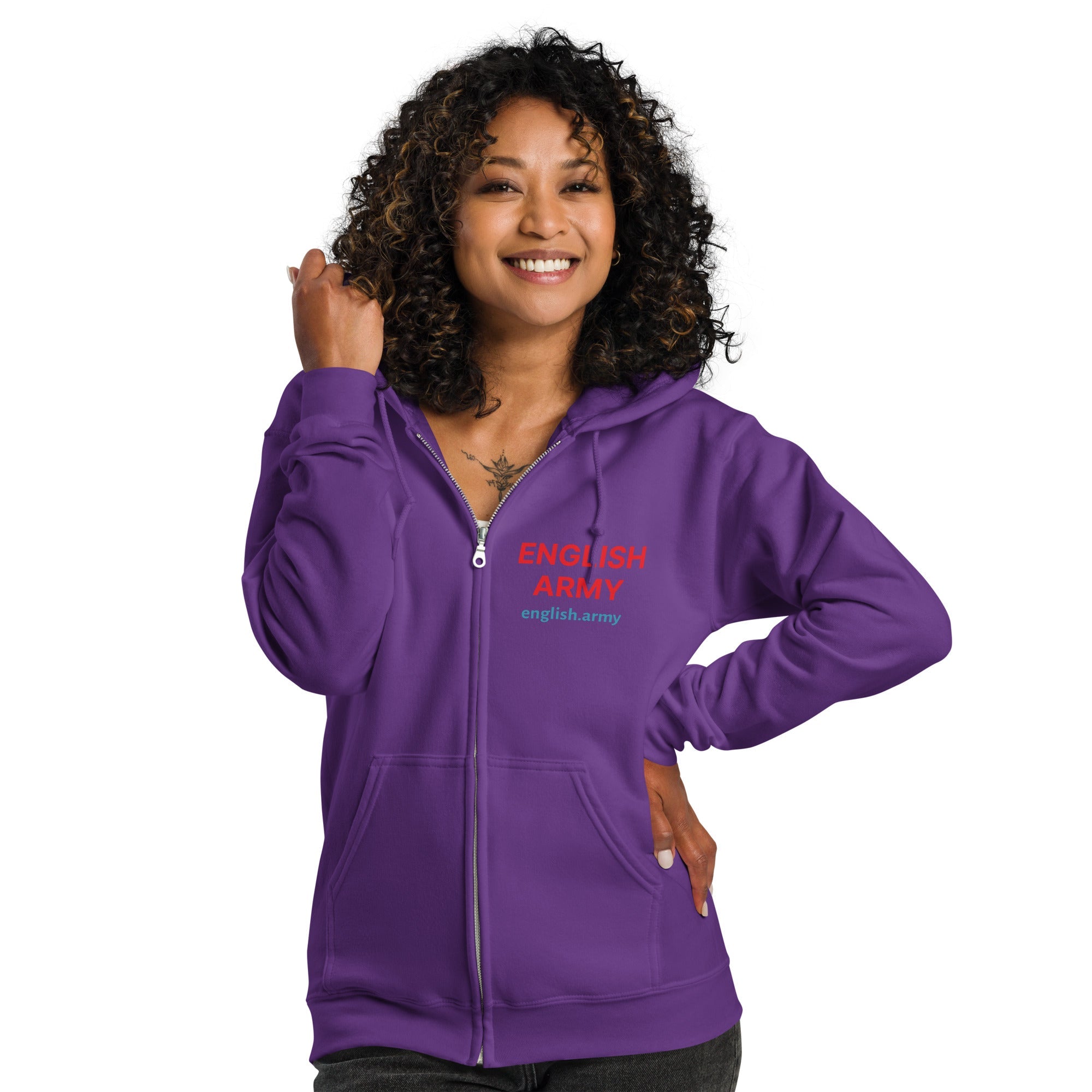 ENGLISH ARMY - Unisex Heavy Blend Zip Hoodie