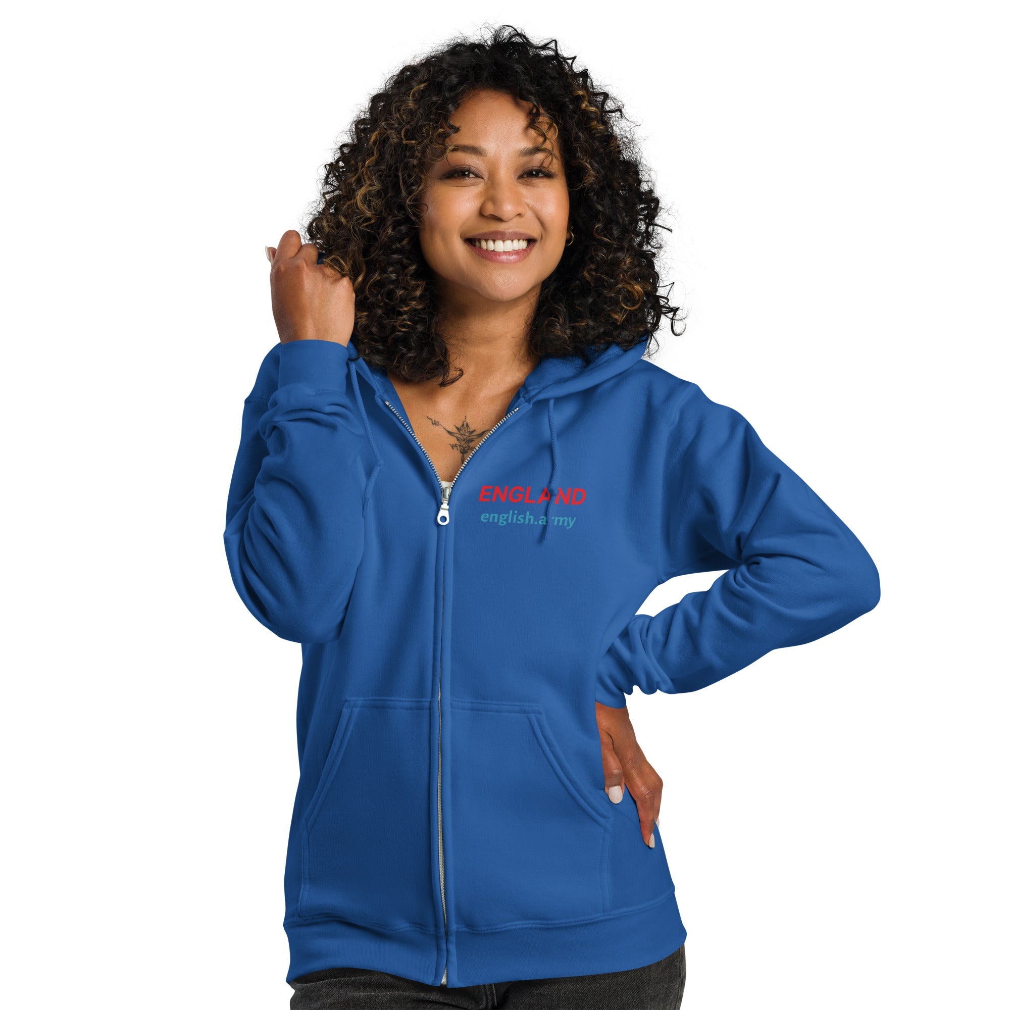 ENGLAND - Unisex Heavy Blend Zip Hoodie