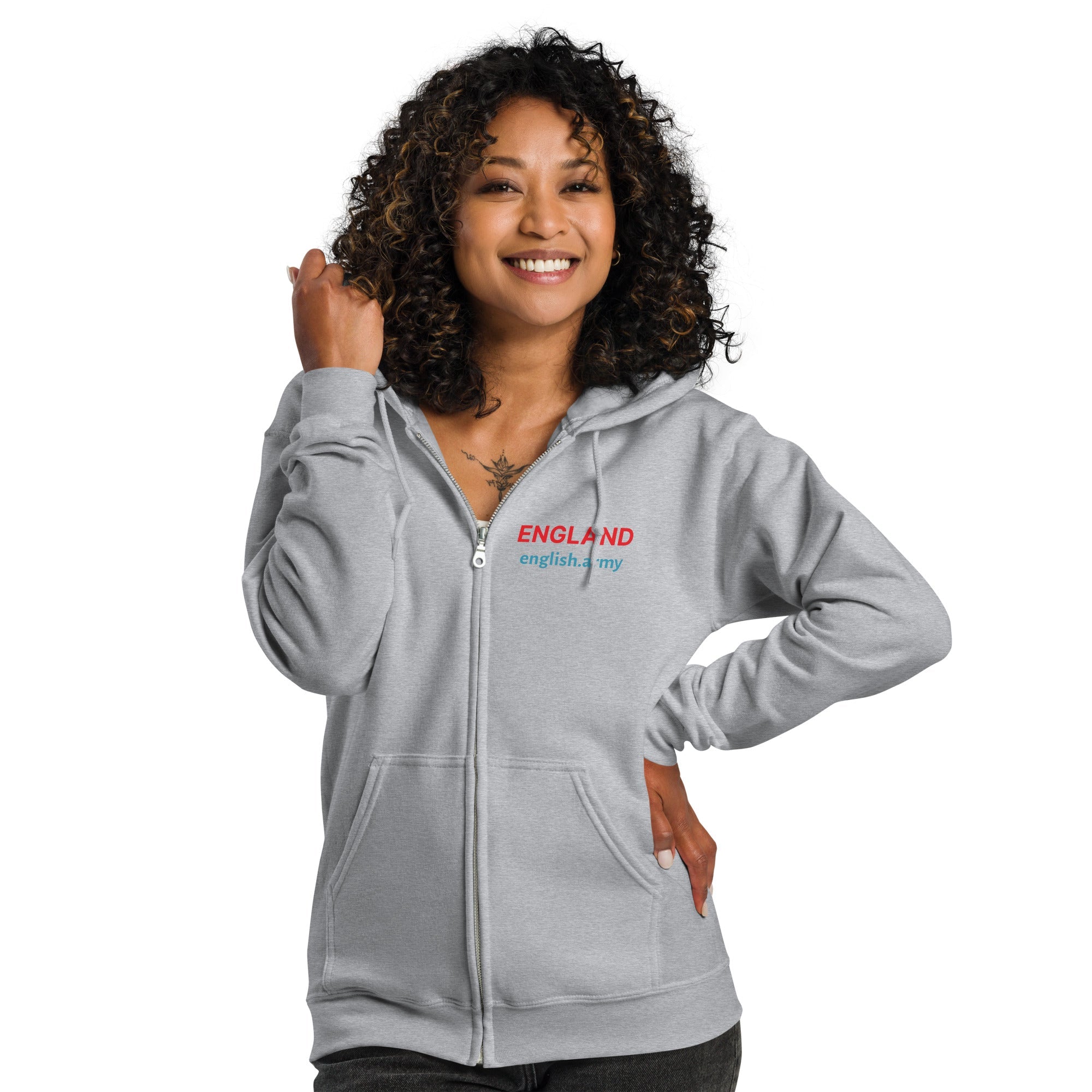 ENGLAND - Unisex Heavy Blend Zip Hoodie