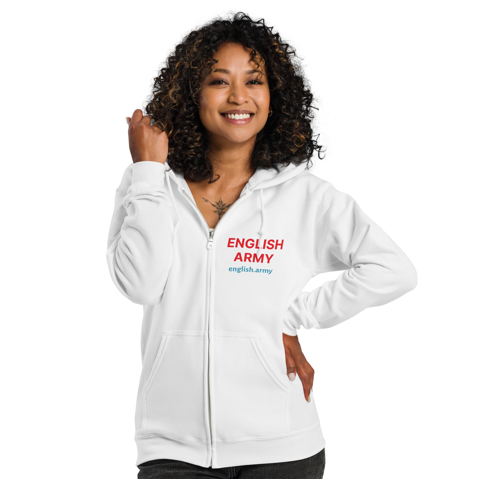 ENGLISH ARMY - Unisex Heavy Blend Zip Hoodie