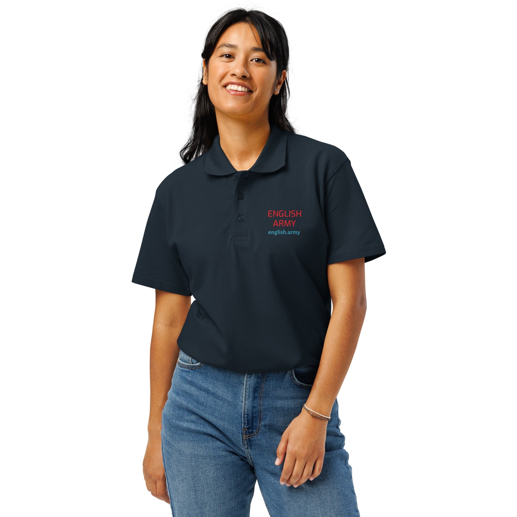 ENGLISCHE ARMEE - Premium-Piqué-Poloshirt