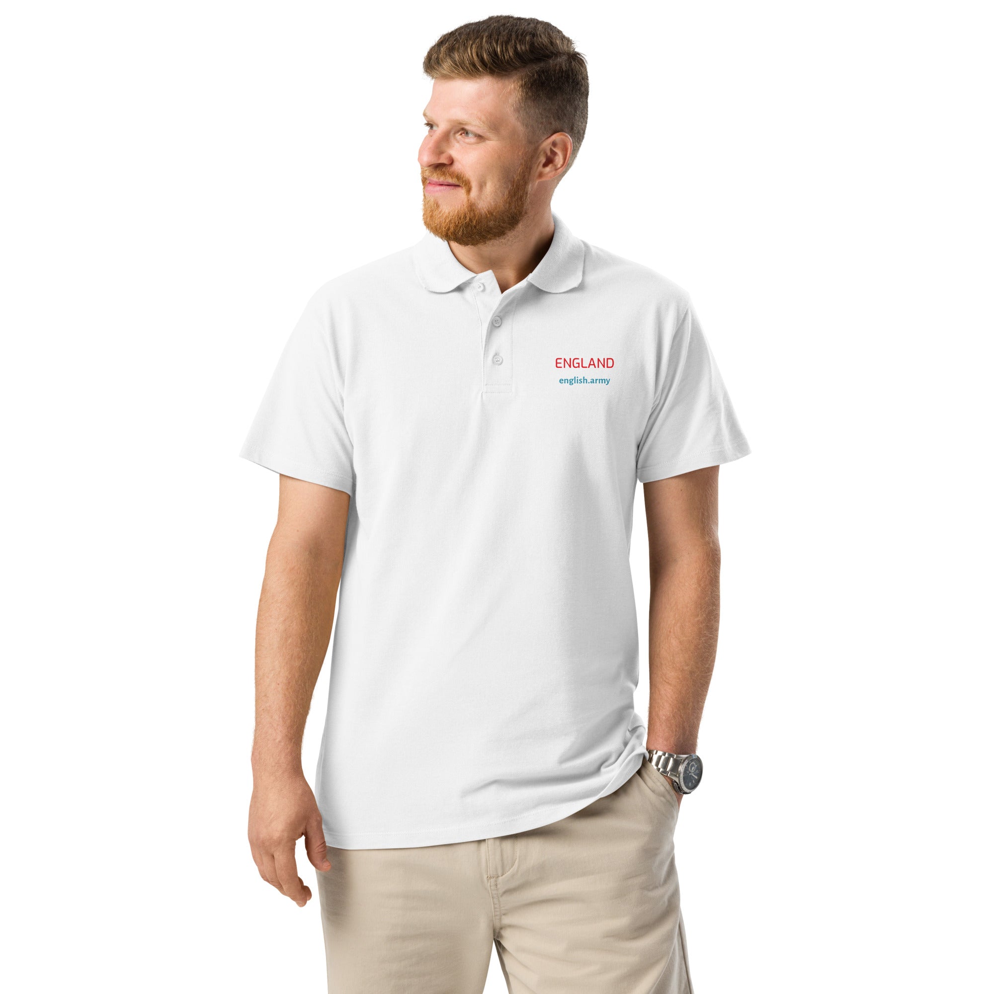 ENGLAND - Premium Pique Polo Shirt