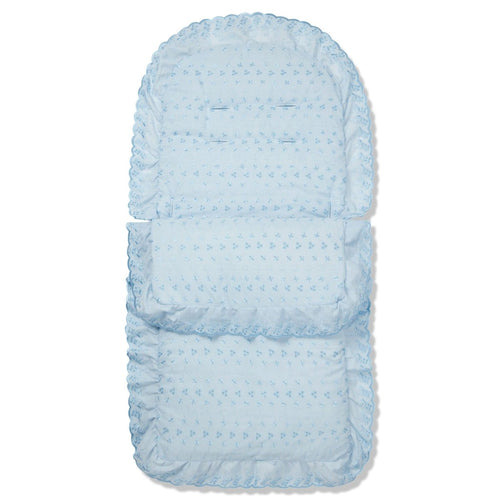 Universal Broderie Anglaise Pushchair Footmuff / Cosy Toes - Fits All Pushchairs / Prams And Buggies