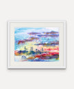 Abstract Beach Scene - Giclée Watercolour Print
