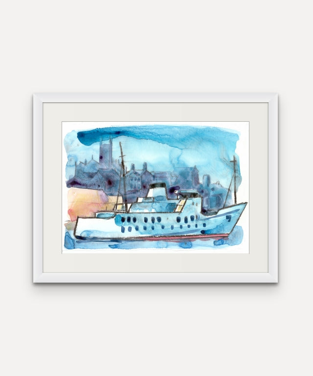The Scillonian - Giclée Watercolour Print