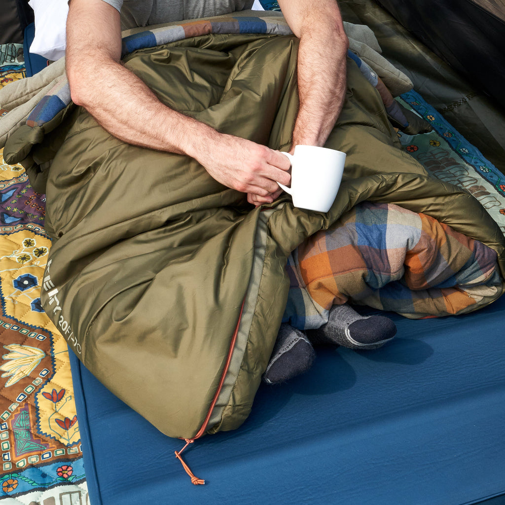 KELTY WAYBACK 20 DEG BURNT OLIVE (ORGANIC FLANNEL & CIRROLOFT ECO)