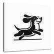 Joyful Sausage Dog Canvas