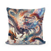 Elemental Dragon Dance Cotton Cushion