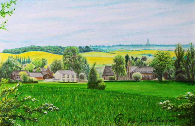 View at Carleton from Rookeries, original work of art