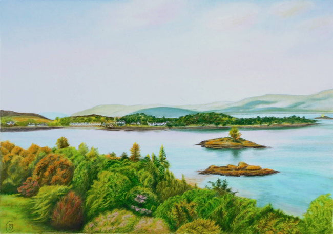 View From Kyle Of Lochalsh Road original drawing