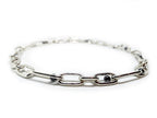 Einzigartiges, einmaliges Armband/Halskette aus Hämatit mit anpassbarer Silberkette