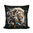 Lion's Abstract Majesty Cotton Cushion