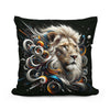 Lion's Abstract Majesty Cotton Cushion