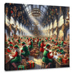 Elfin Joy Christmas Hall Canvas