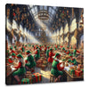 Elfin Joy Christmas Hall Canvas