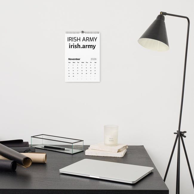 Irish Army - Wall calendar (2026)