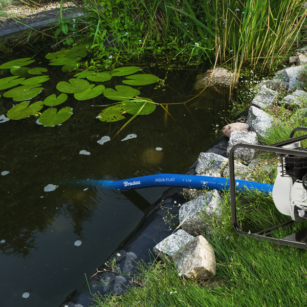 Lay Flat 1" Aqua Hose with Clip 10m