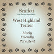 West Highland Terrier Personalised Silver Dog Tag Necklace