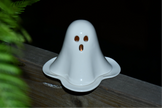 Ghost Tealight Holder – Handmade Ceramic Candle Holder