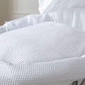 White Waffle Moses Basket Bedding Set