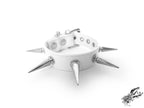 White Spike Studded Wristband