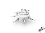 White Spike Studded Wristband