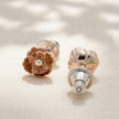 Poppy Silver & Rose Gold Vermeil Studs
