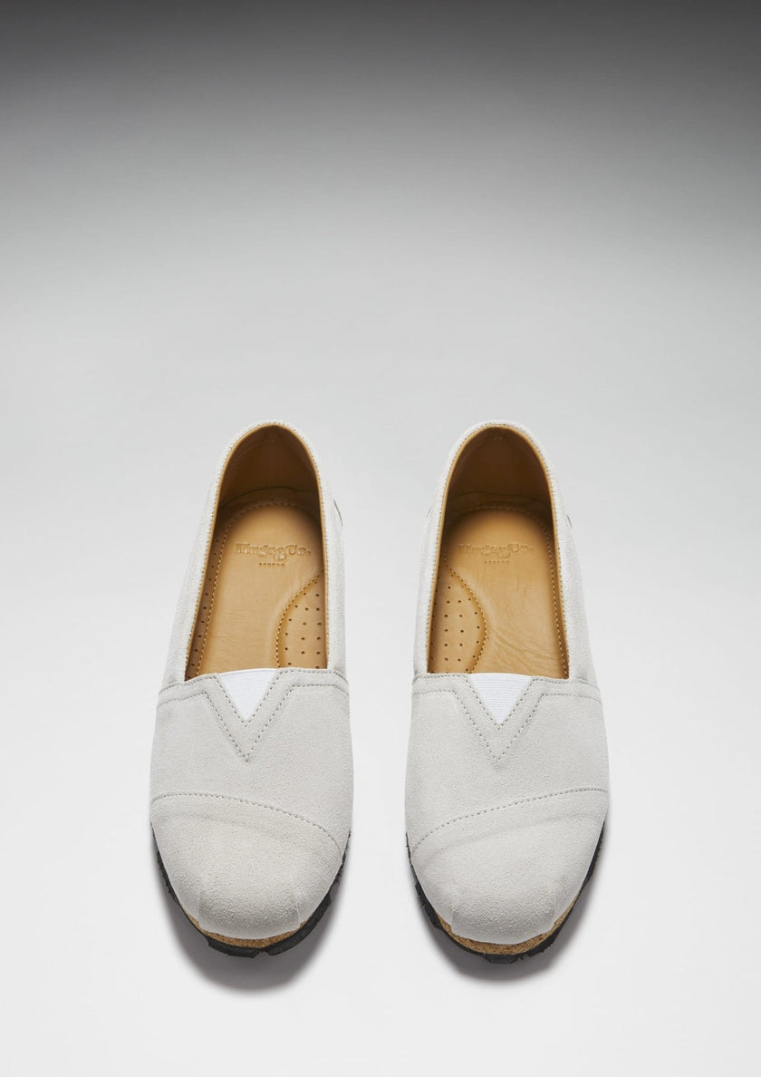 Women's Chukka Espadrilles, white suede