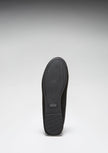 Women's Tasselled Driving Loafers Full Rubber Sole, black suede