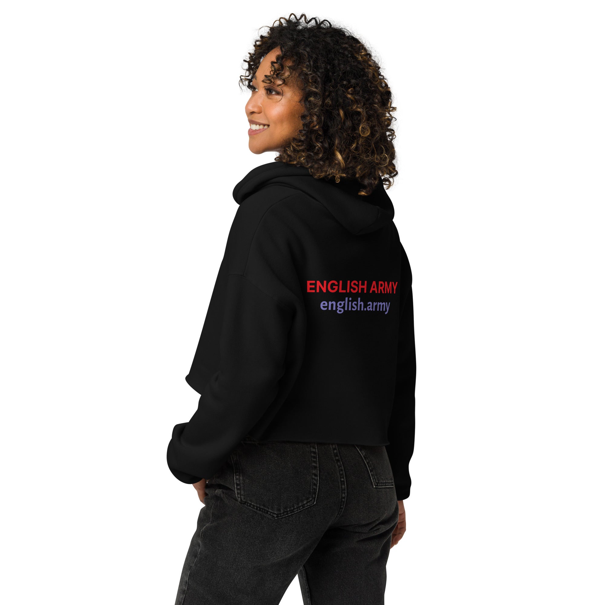 ENGLISH ARMY - Crop Hoodie